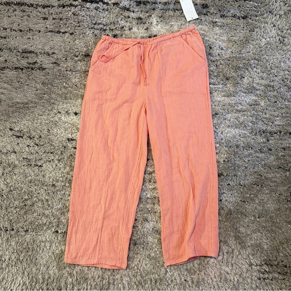 O'Neill Brenda’s Coral Drawstring Pants cotton pants